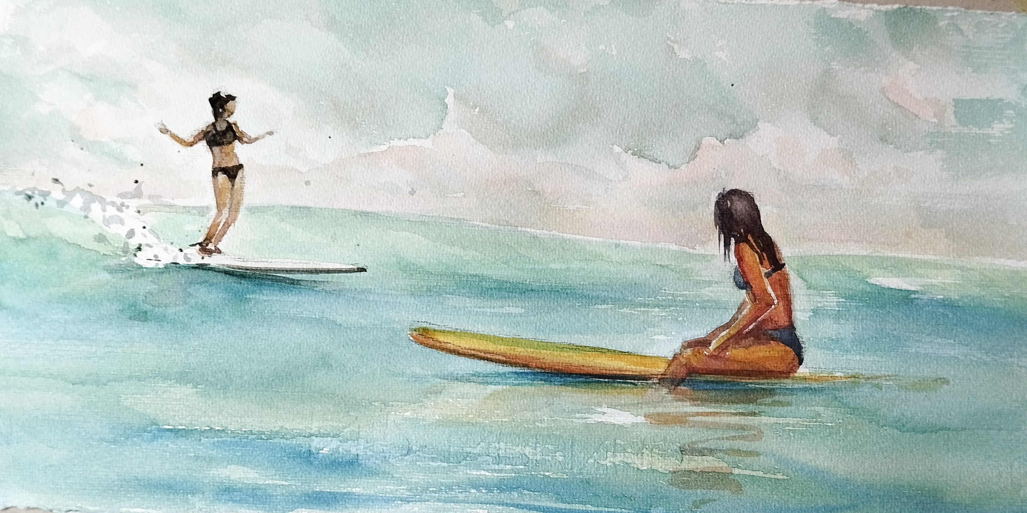 Surfing with friends