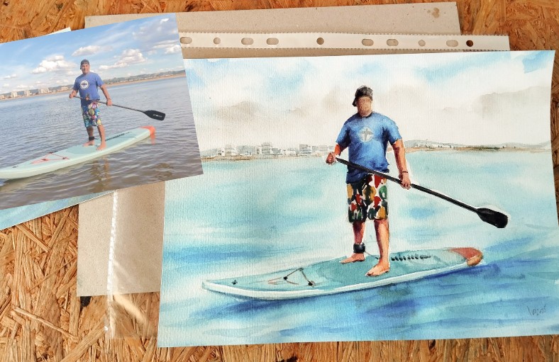 Aguarela personalizada