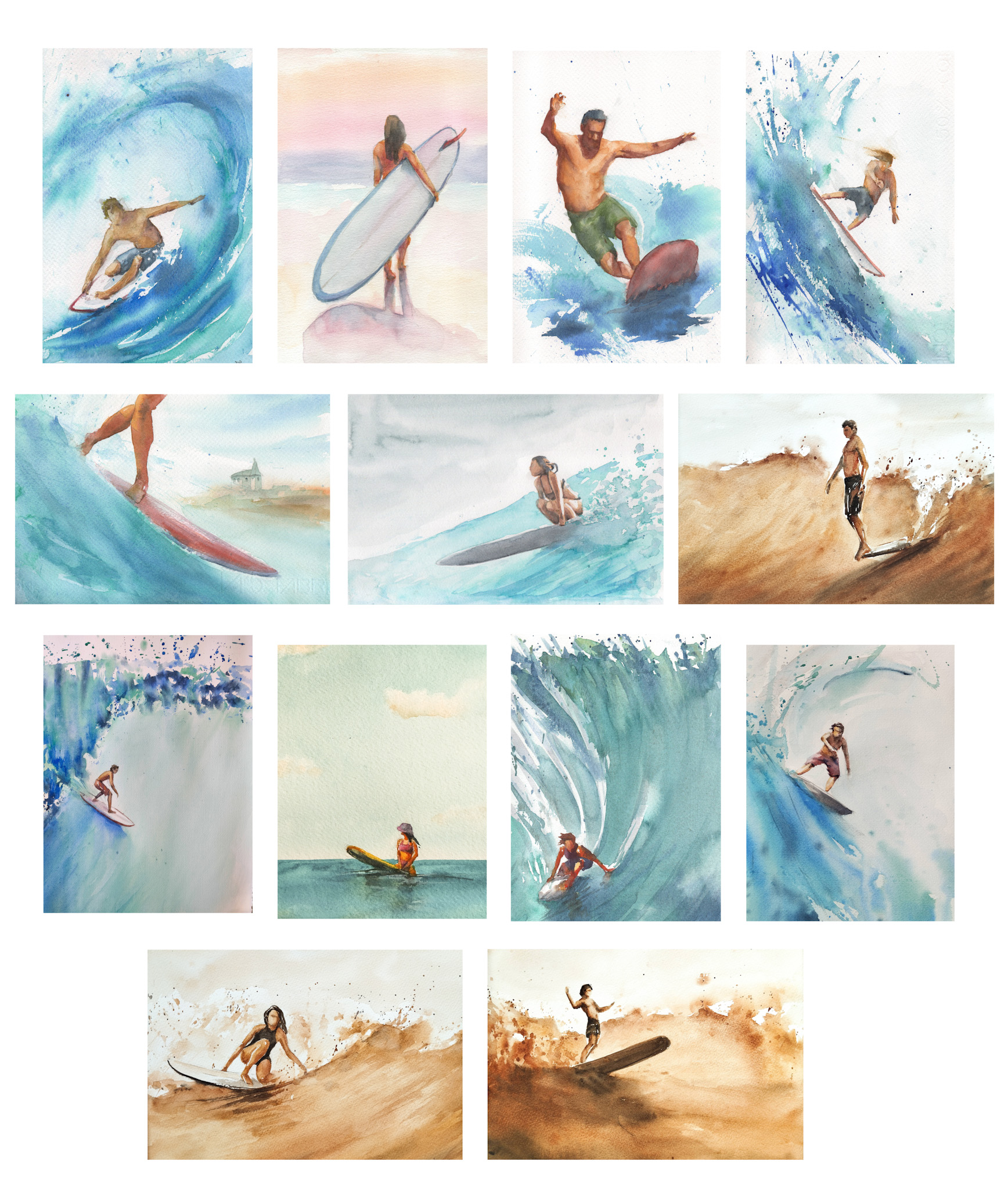 The 2026 IVOILUSTRA Calendar is Here — 12 Original Surf Art Illustrations