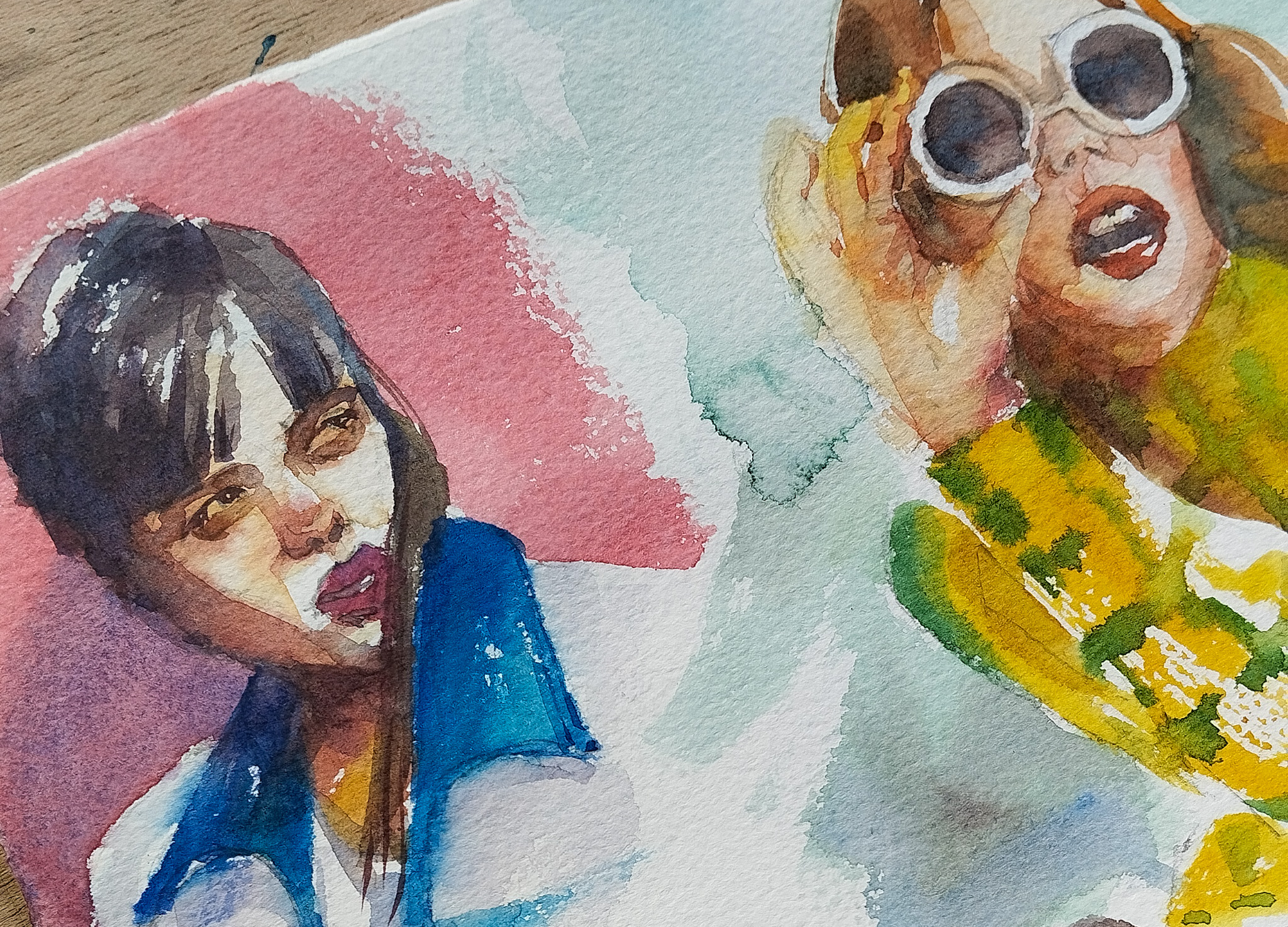 Watercolor sketching