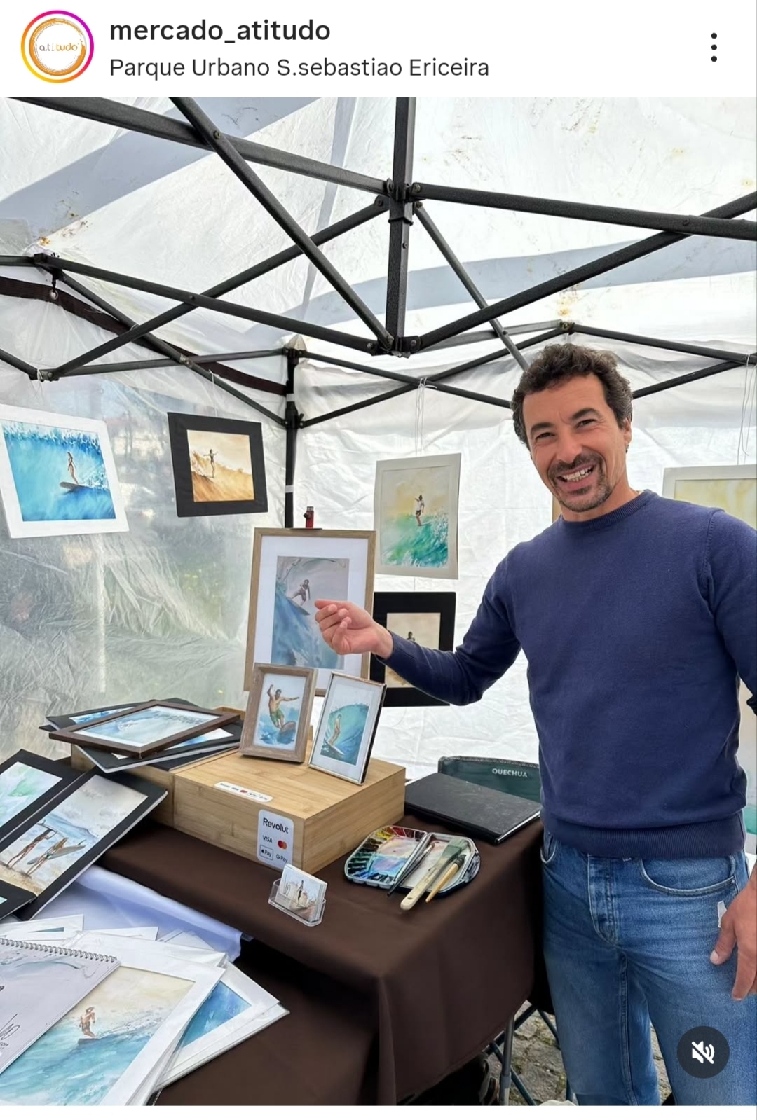 Painting Live at the Market: Where Art Meets People